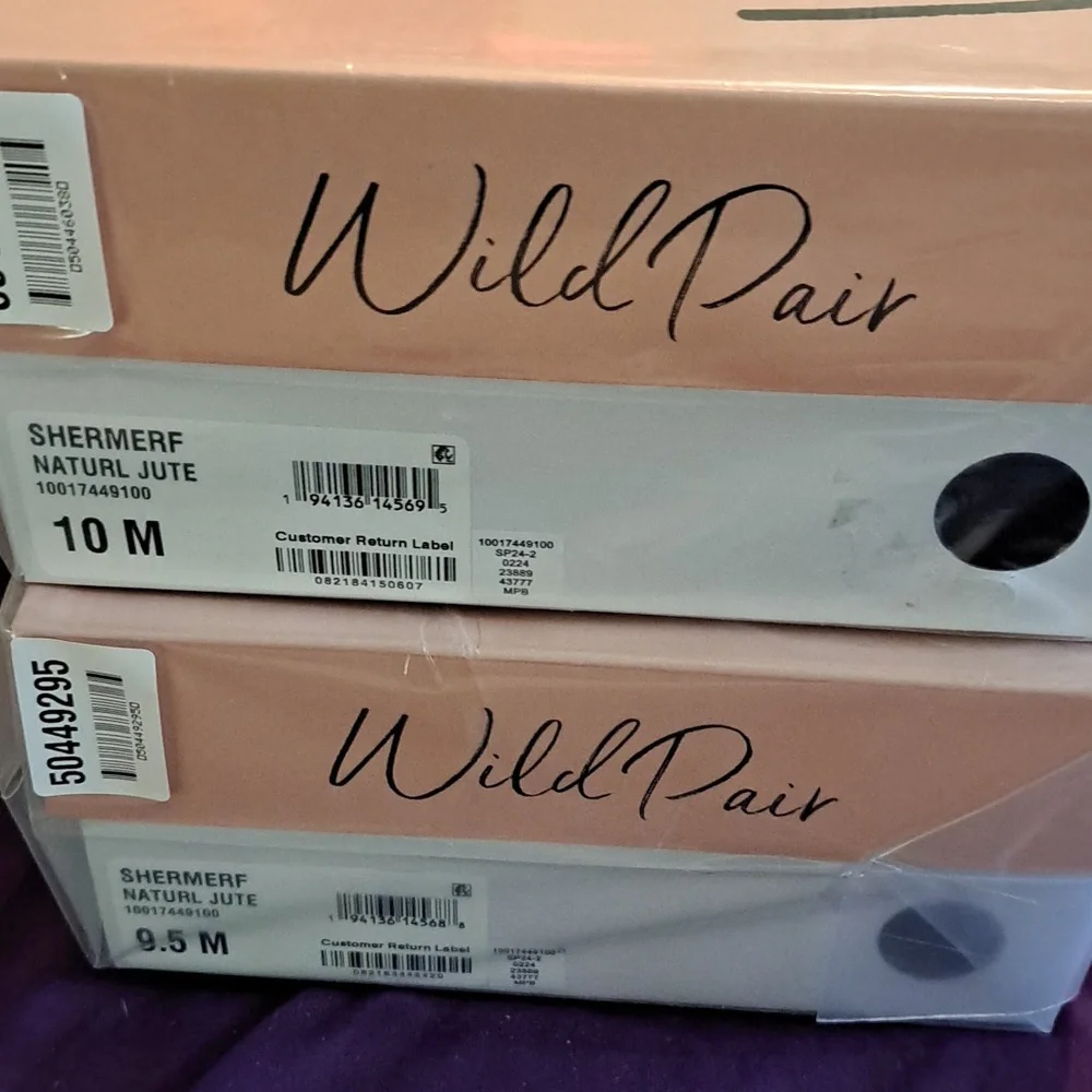 WILD PAIR Womens Beige 1-1/2
